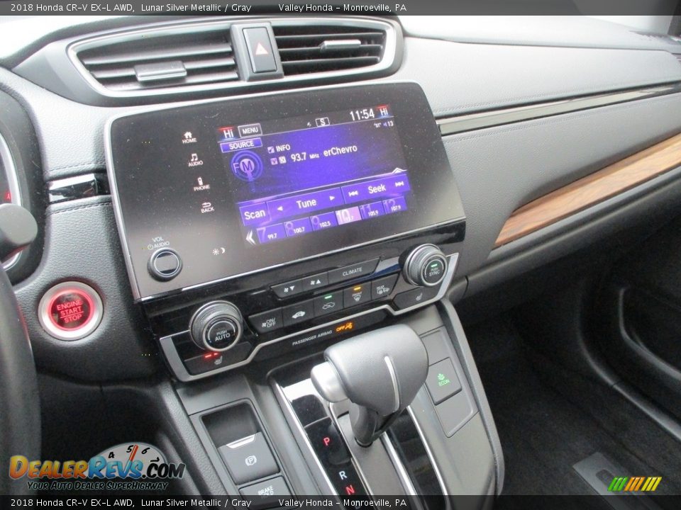 2018 Honda CR-V EX-L AWD Lunar Silver Metallic / Gray Photo #15