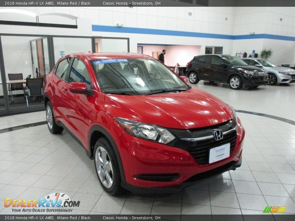 2018 Honda HR-V LX AWD Milano Red / Black Photo #3