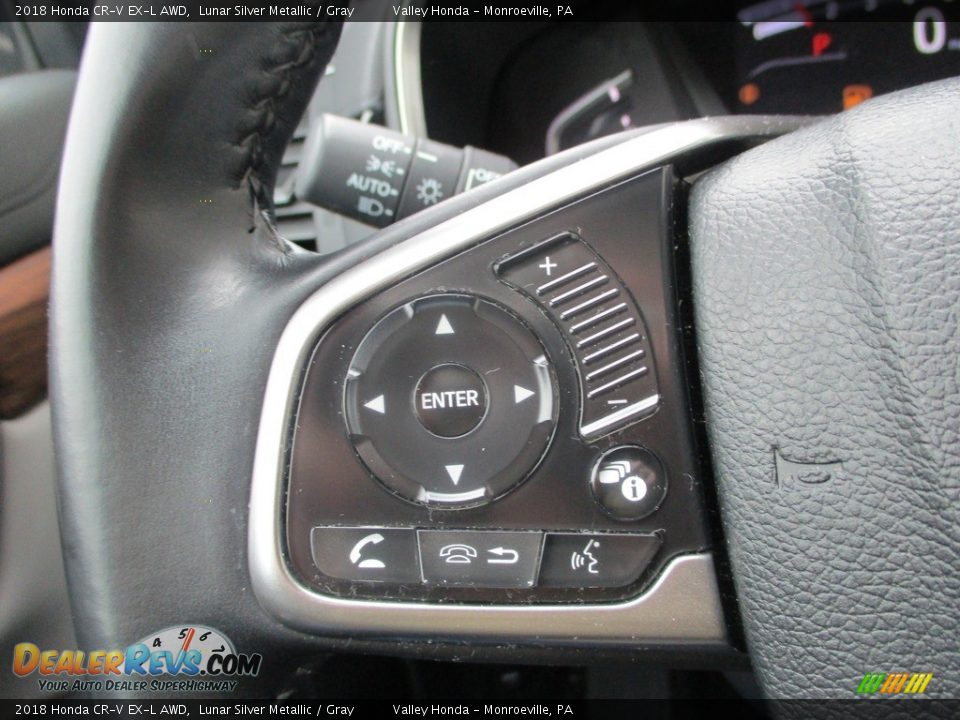 2018 Honda CR-V EX-L AWD Lunar Silver Metallic / Gray Photo #18