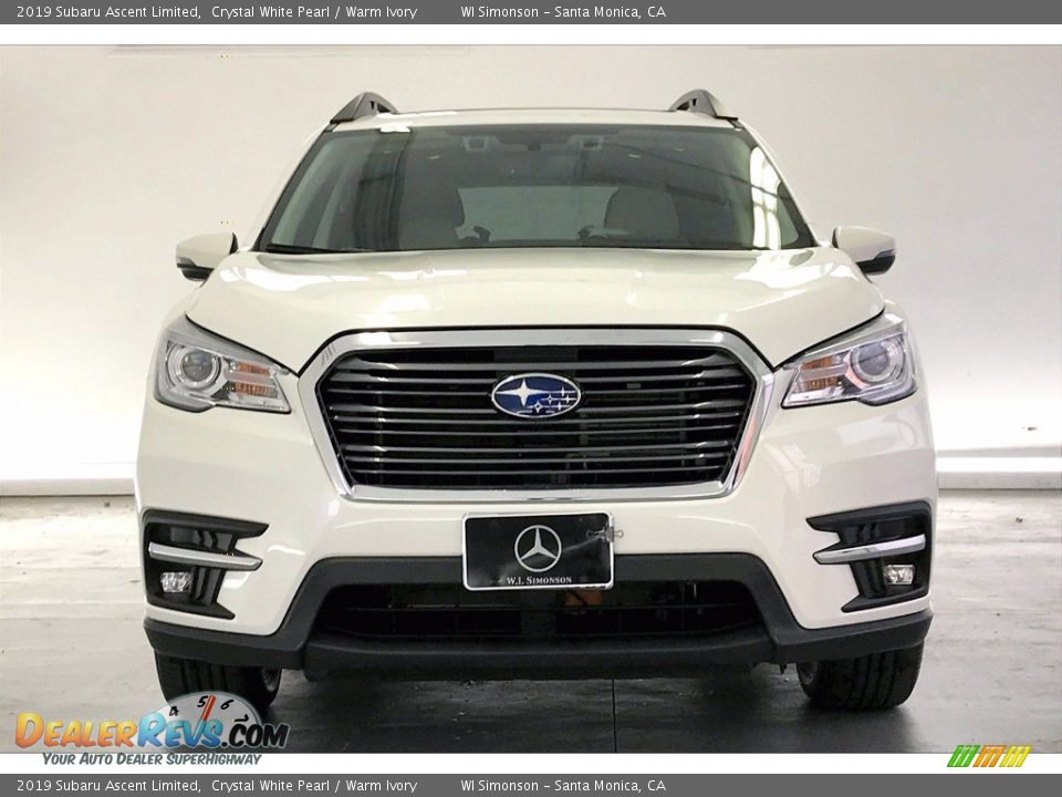 2019 Subaru Ascent Limited Crystal White Pearl / Warm Ivory Photo #2