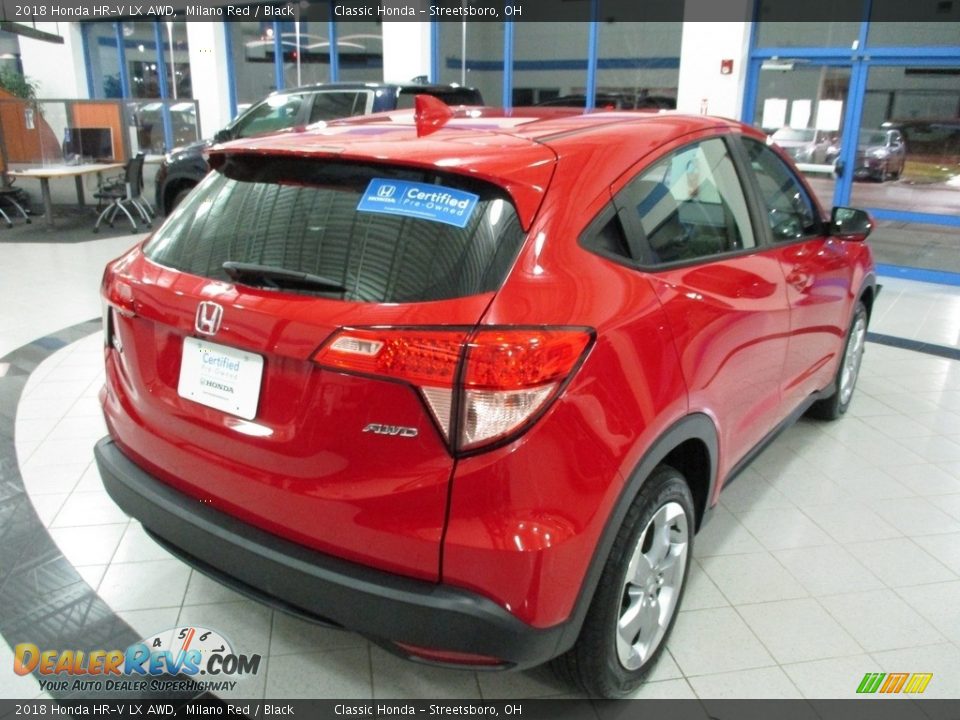 2018 Honda HR-V LX AWD Milano Red / Black Photo #7