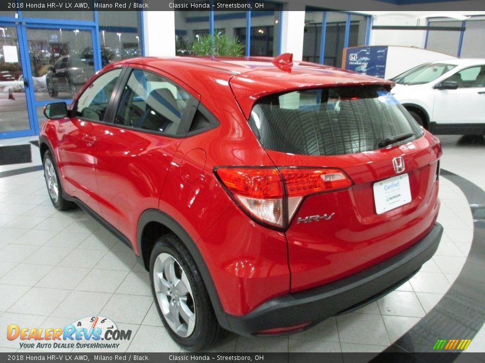 2018 Honda HR-V LX AWD Milano Red / Black Photo #9