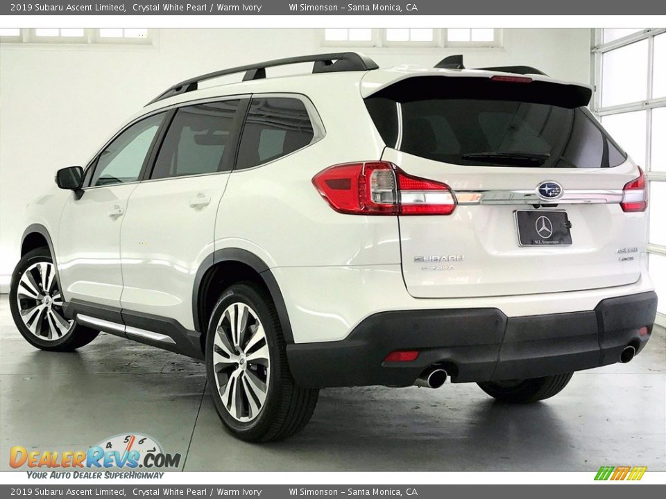 2019 Subaru Ascent Limited Crystal White Pearl / Warm Ivory Photo #10