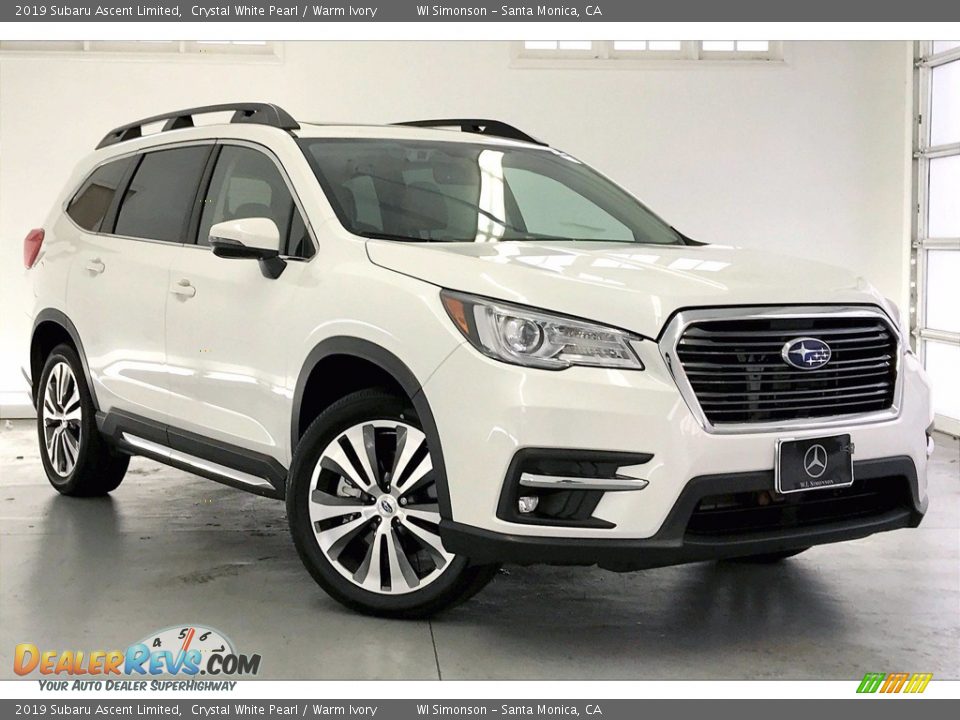 2019 Subaru Ascent Limited Crystal White Pearl / Warm Ivory Photo #34