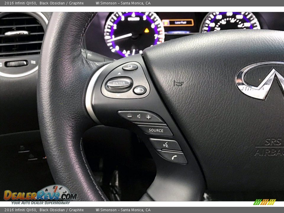 2016 Infiniti QX60  Steering Wheel Photo #21