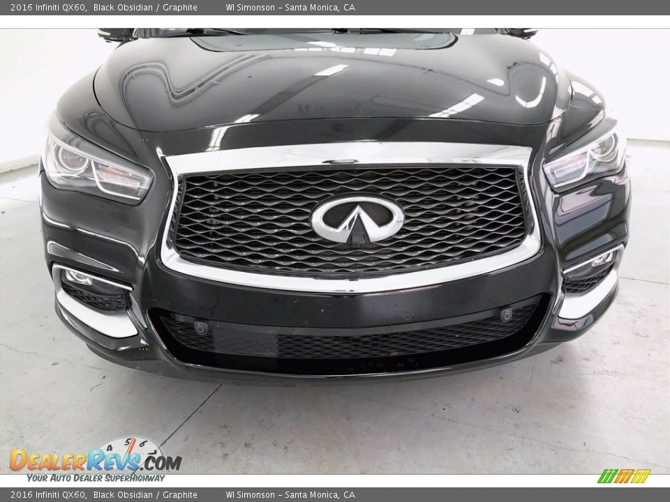 2016 Infiniti QX60 Black Obsidian / Graphite Photo #30