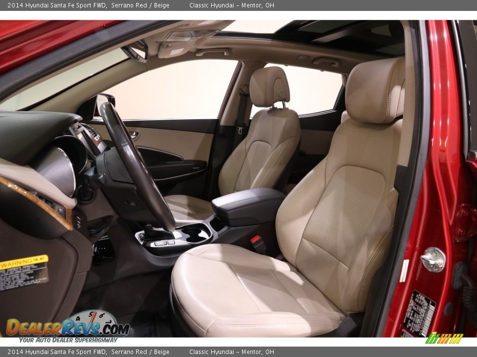 2014 Hyundai Santa Fe Sport FWD Serrano Red / Beige Photo #5