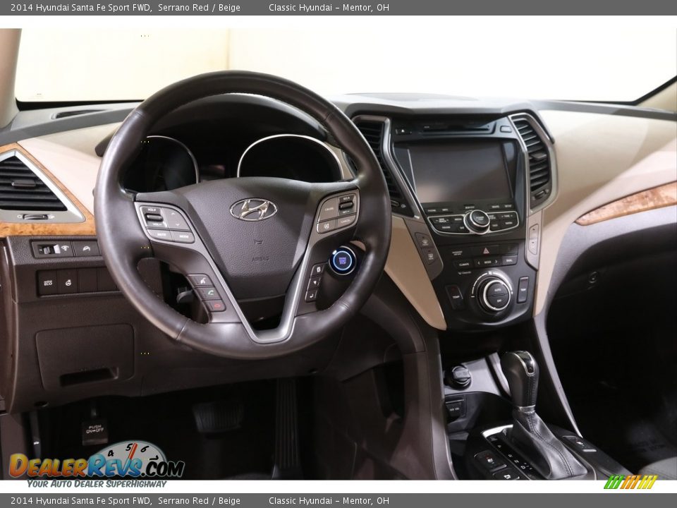 2014 Hyundai Santa Fe Sport FWD Serrano Red / Beige Photo #6