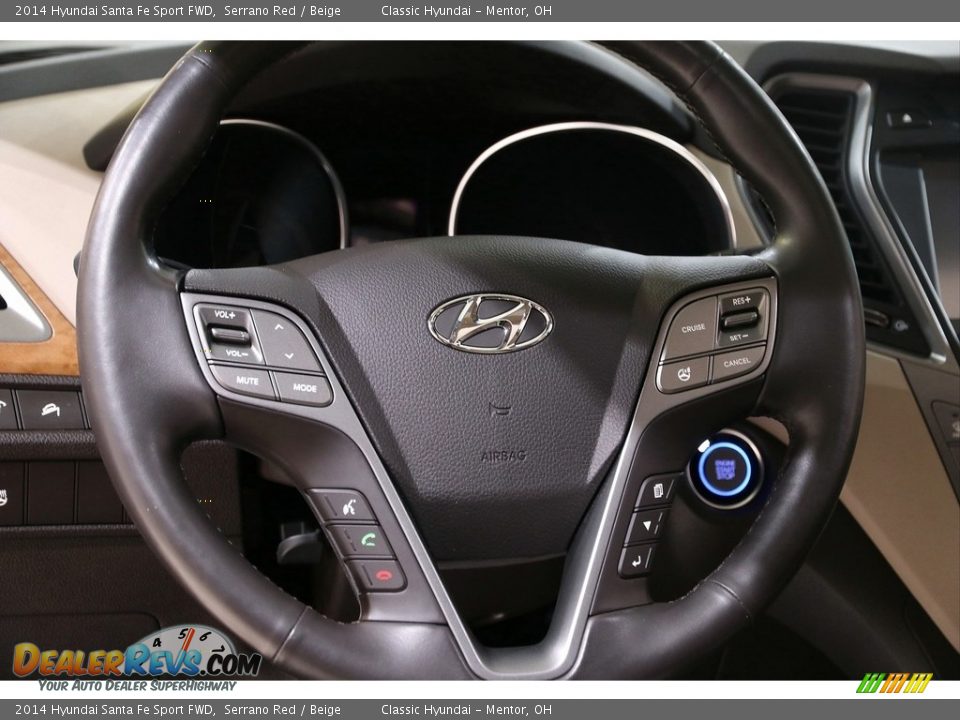 2014 Hyundai Santa Fe Sport FWD Serrano Red / Beige Photo #7