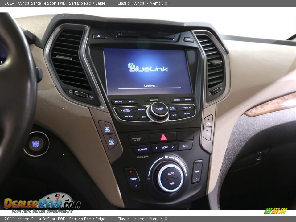 2014 Hyundai Santa Fe Sport FWD Serrano Red / Beige Photo #9