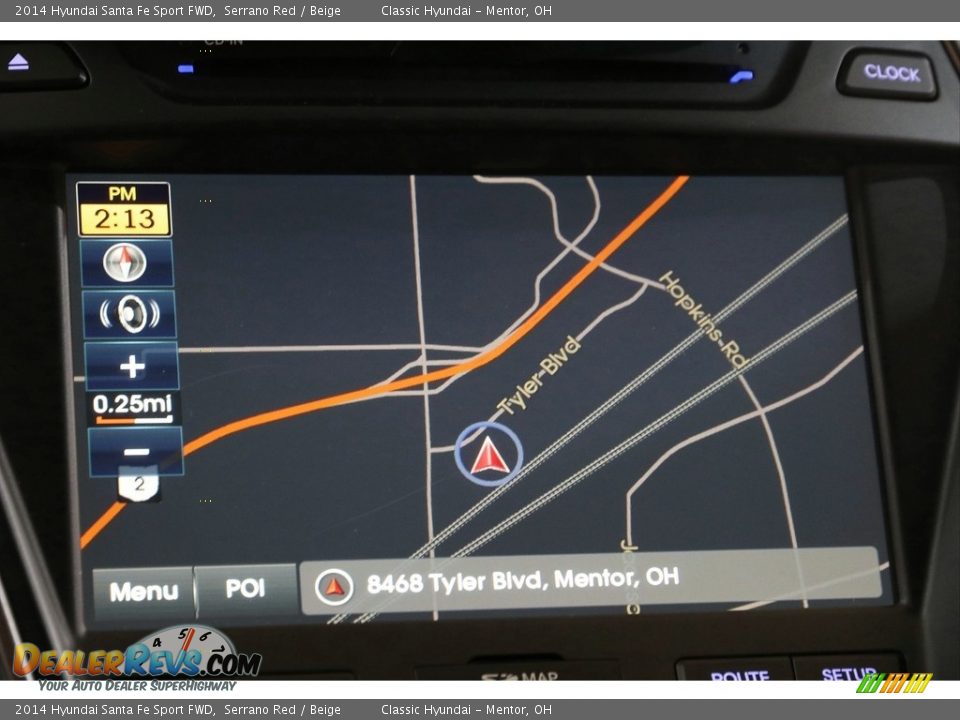 2014 Hyundai Santa Fe Sport FWD Serrano Red / Beige Photo #10