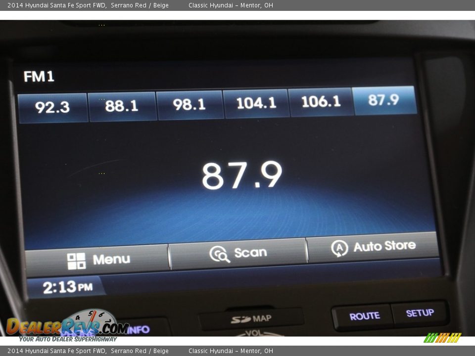 2014 Hyundai Santa Fe Sport FWD Serrano Red / Beige Photo #12