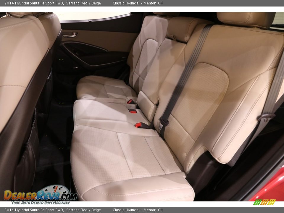 2014 Hyundai Santa Fe Sport FWD Serrano Red / Beige Photo #17