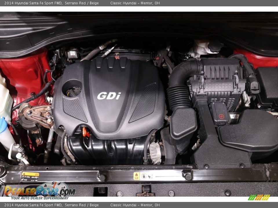 2014 Hyundai Santa Fe Sport FWD Serrano Red / Beige Photo #19