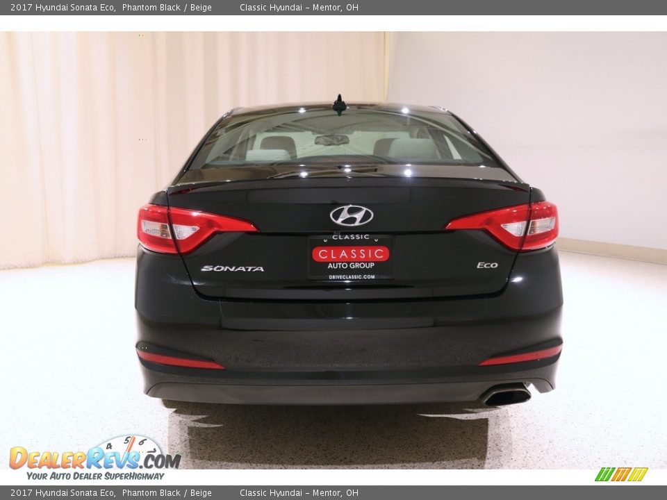 2017 Hyundai Sonata Eco Phantom Black / Beige Photo #17