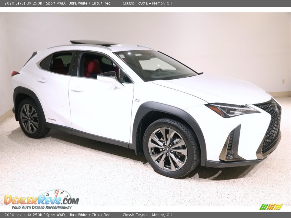 Front 3/4 View of 2020 Lexus UX 250h F Sport AWD Photo #1