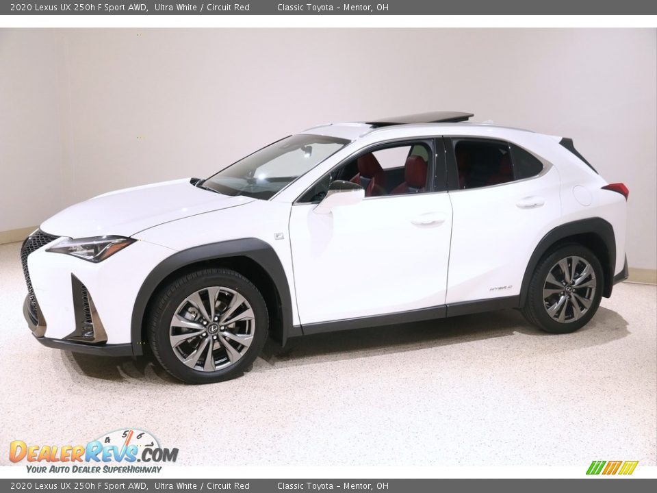 Ultra White 2020 Lexus UX 250h F Sport AWD Photo #3