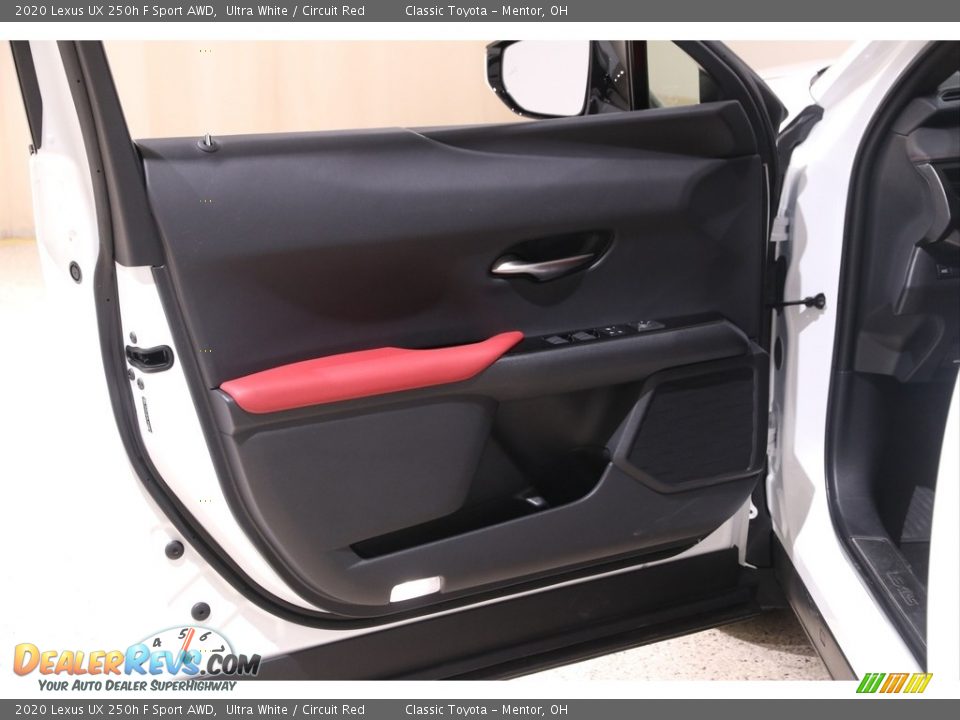 2020 Lexus UX 250h F Sport AWD Ultra White / Circuit Red Photo #4