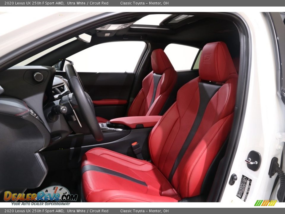 Circuit Red Interior - 2020 Lexus UX 250h F Sport AWD Photo #5