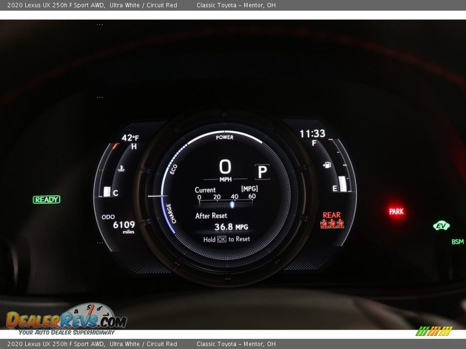 2020 Lexus UX 250h F Sport AWD Gauges Photo #8