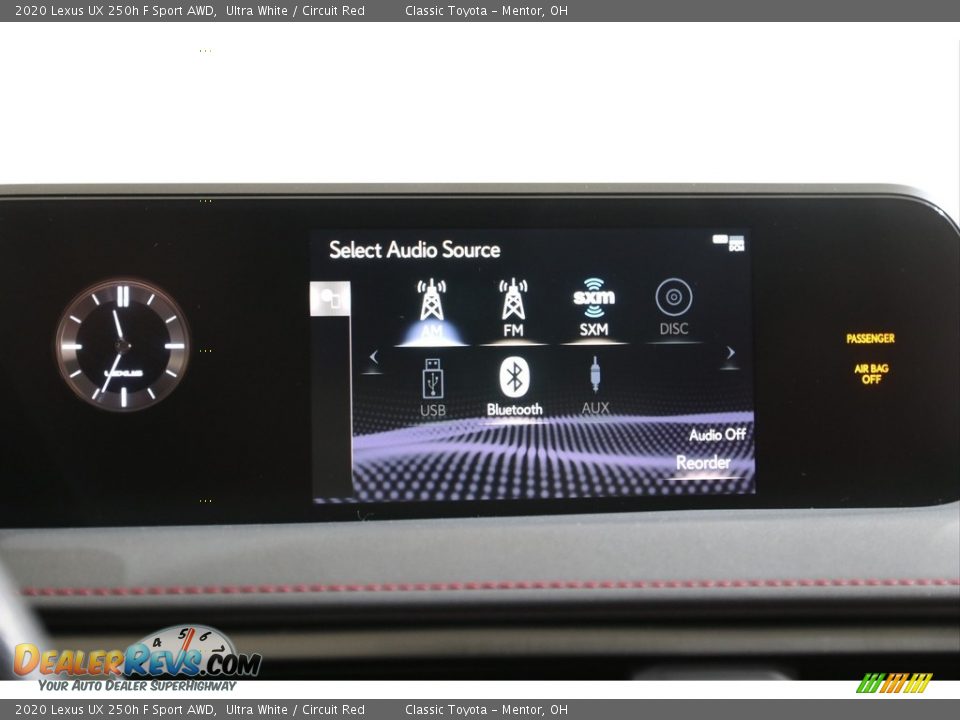 2020 Lexus UX 250h F Sport AWD Ultra White / Circuit Red Photo #11