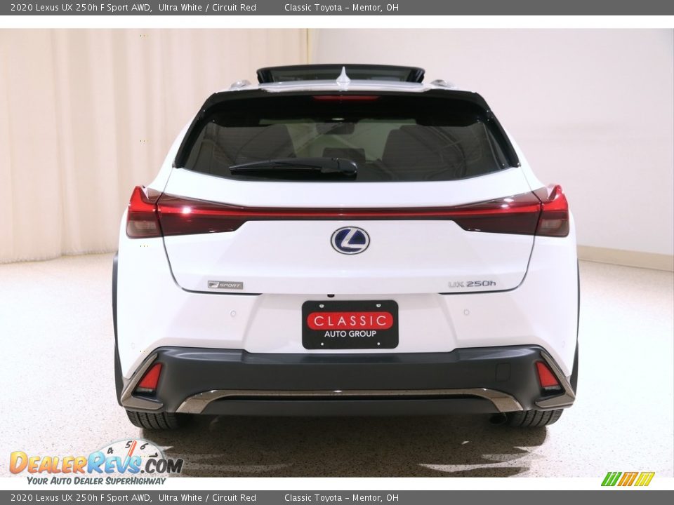 2020 Lexus UX 250h F Sport AWD Ultra White / Circuit Red Photo #21