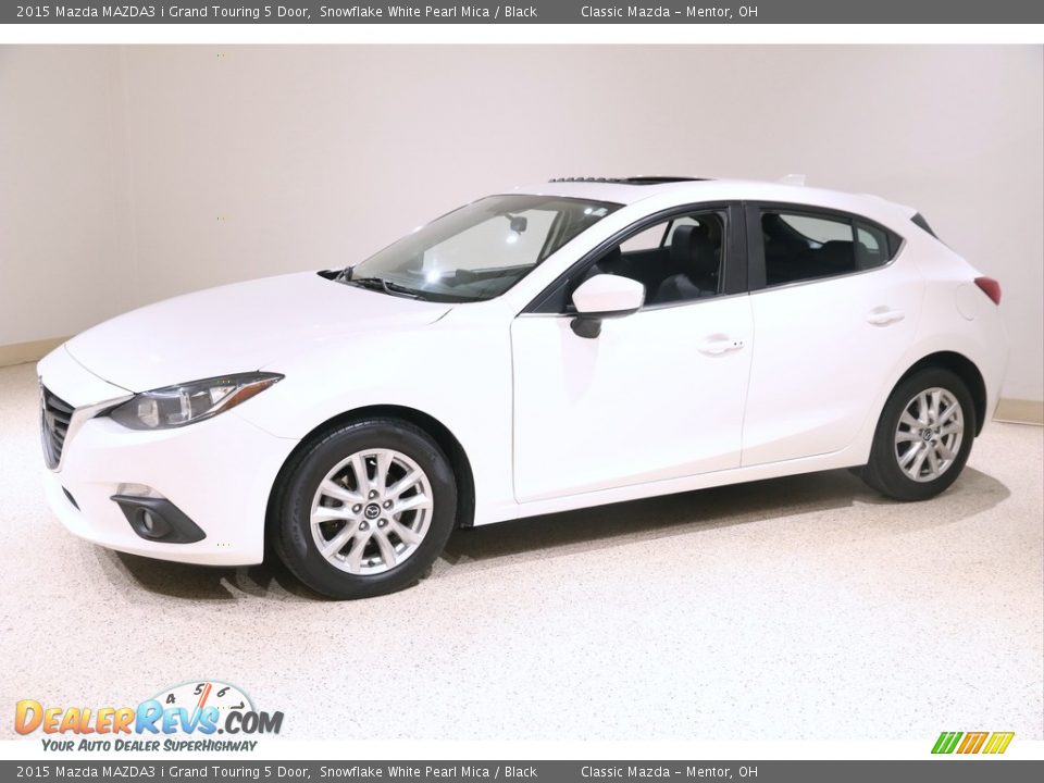 Snowflake White Pearl Mica 2015 Mazda MAZDA3 i Grand Touring 5 Door Photo #3