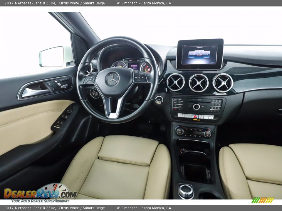 2017 Mercedes-Benz B 250e Cirrus White / Sahara Beige Photo #26