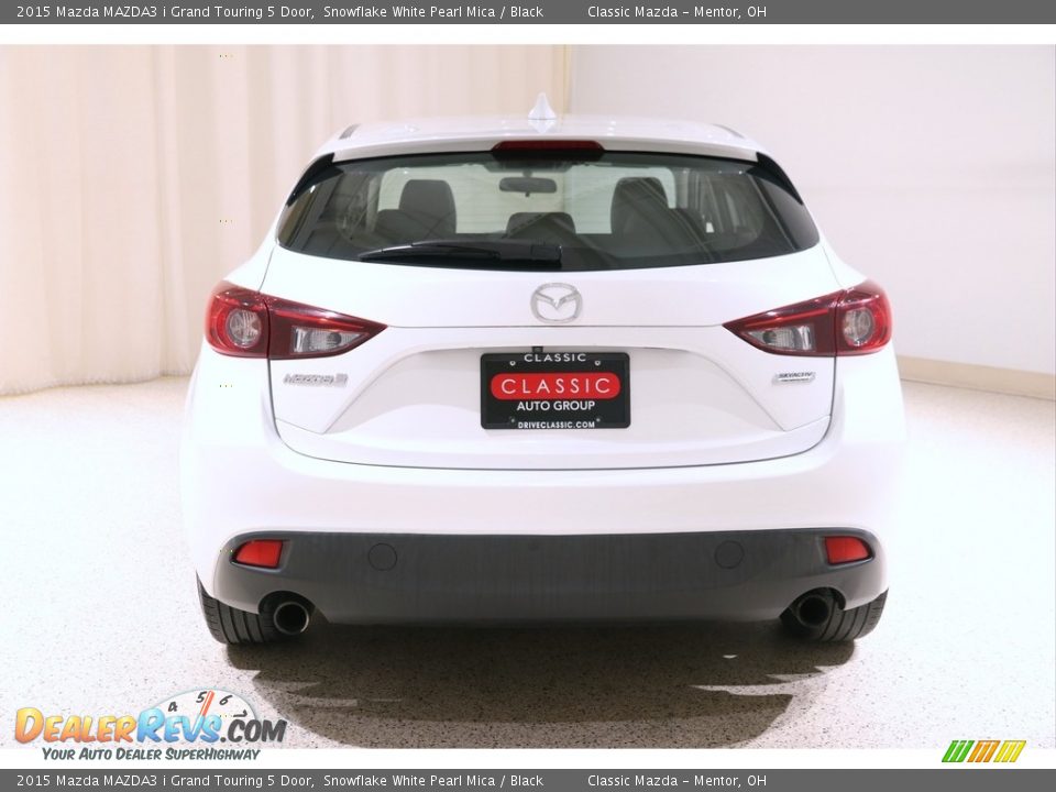 2015 Mazda MAZDA3 i Grand Touring 5 Door Snowflake White Pearl Mica / Black Photo #15