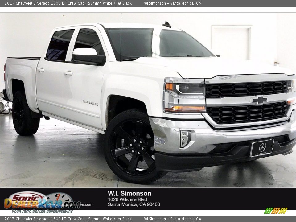 2017 Chevrolet Silverado 1500 LT Crew Cab Summit White / Jet Black Photo #1