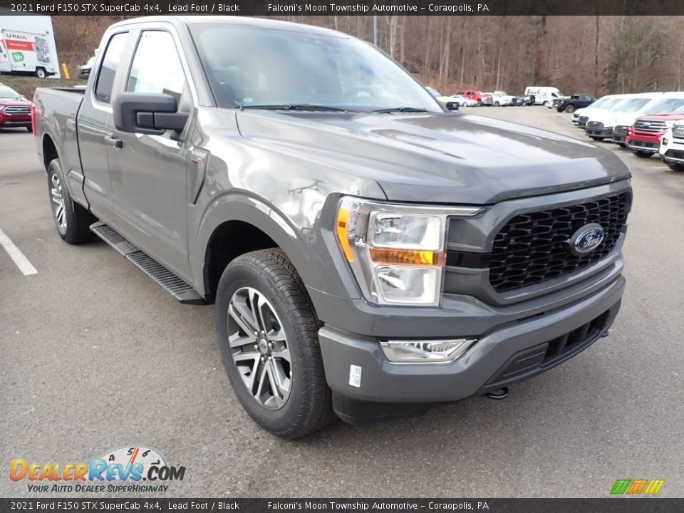 2021 Ford F150 STX SuperCab 4x4 Lead Foot / Black Photo #2