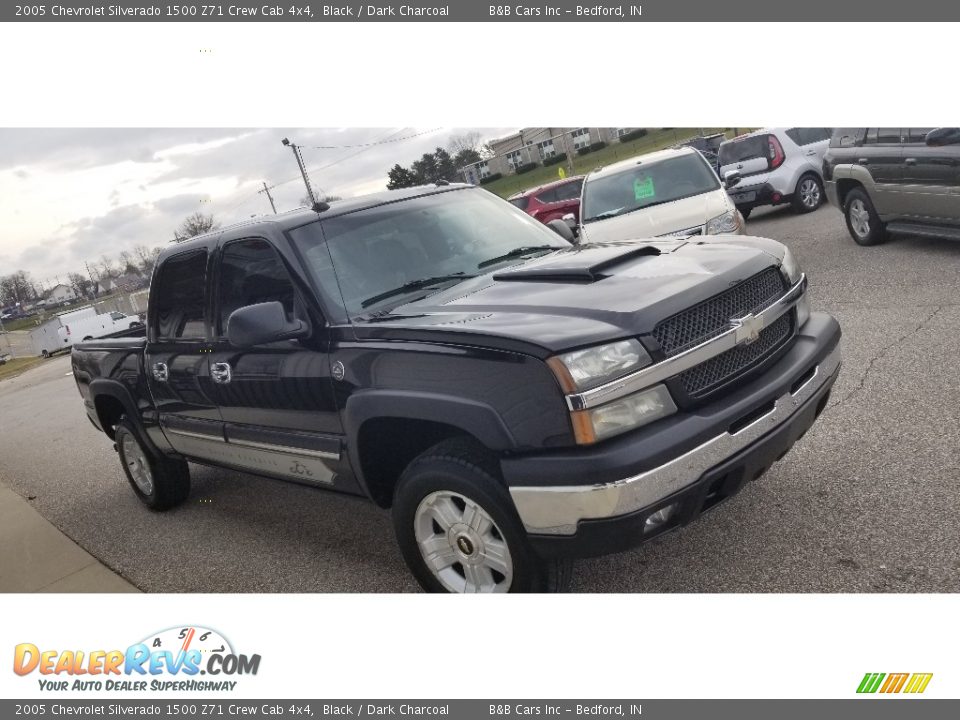 2005 Chevrolet Silverado 1500 Z71 Crew Cab 4x4 Black / Dark Charcoal Photo #3