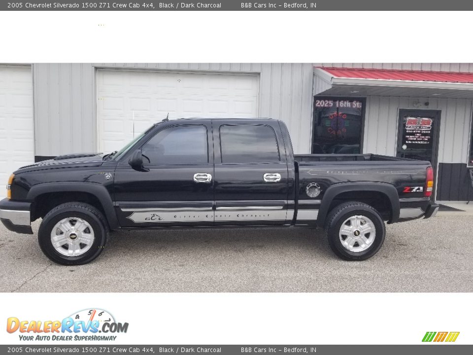 2005 Chevrolet Silverado 1500 Z71 Crew Cab 4x4 Black / Dark Charcoal Photo #7