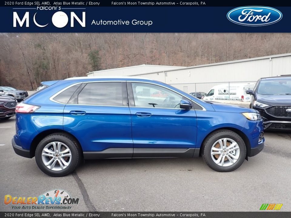 2020 Ford Edge SEL AWD Atlas Blue Metallic / Ebony Photo #1