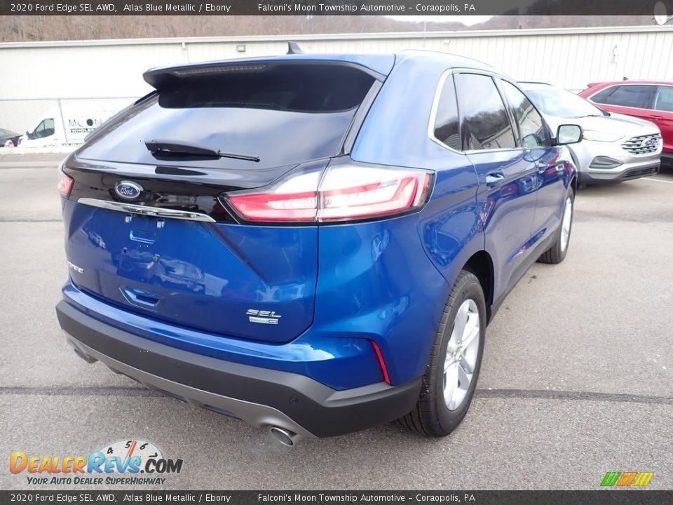 2020 Ford Edge SEL AWD Atlas Blue Metallic / Ebony Photo #2