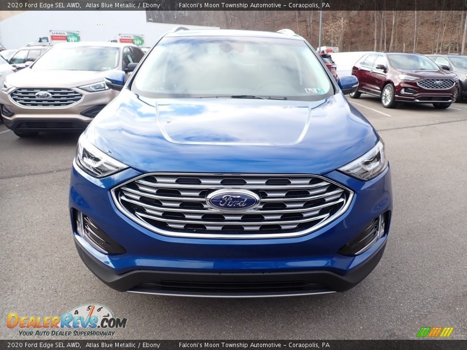 2020 Ford Edge SEL AWD Atlas Blue Metallic / Ebony Photo #4