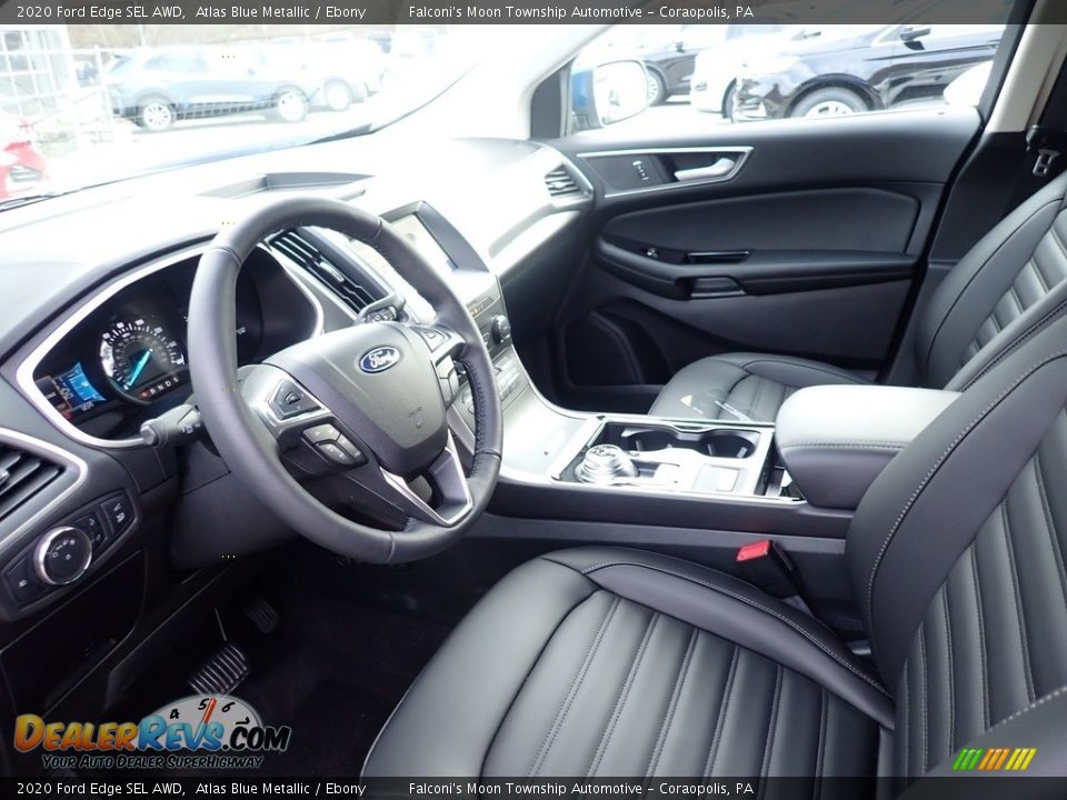 2020 Ford Edge SEL AWD Atlas Blue Metallic / Ebony Photo #11