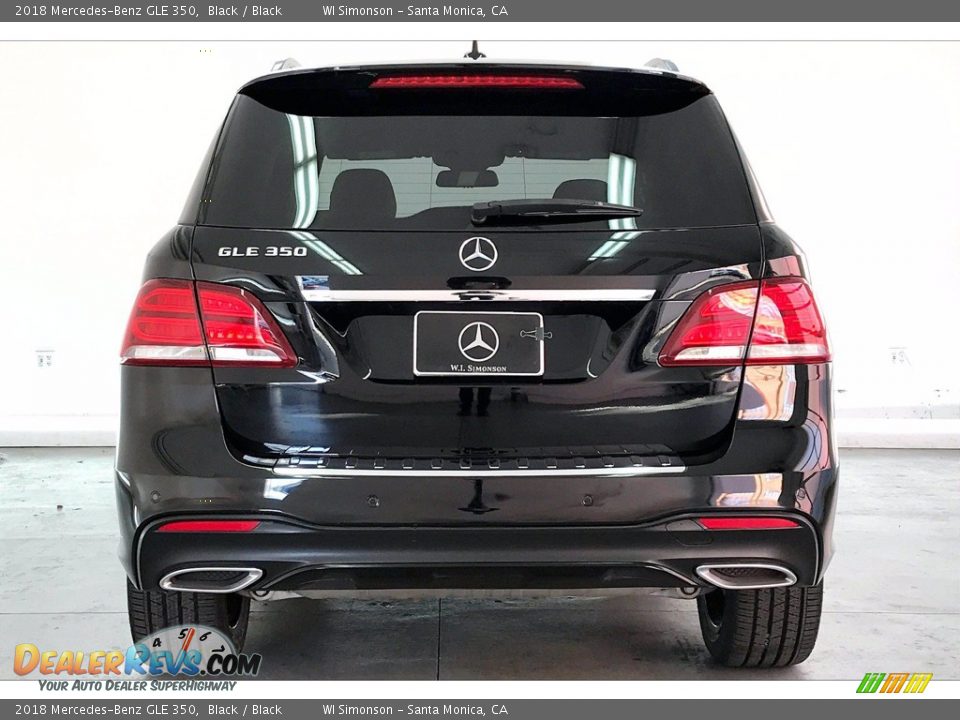 2018 Mercedes-Benz GLE 350 Black / Black Photo #3