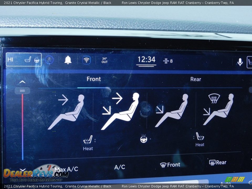 2021 Chrysler Pacifica Hybrid Touring Granite Crystal Metallic / Black Photo #19
