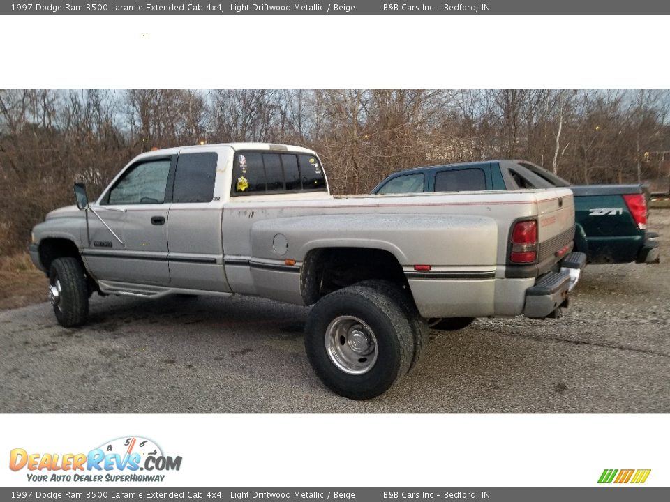 1997 Dodge Ram 3500 Laramie Extended Cab 4x4 Light Driftwood Metallic / Beige Photo #12