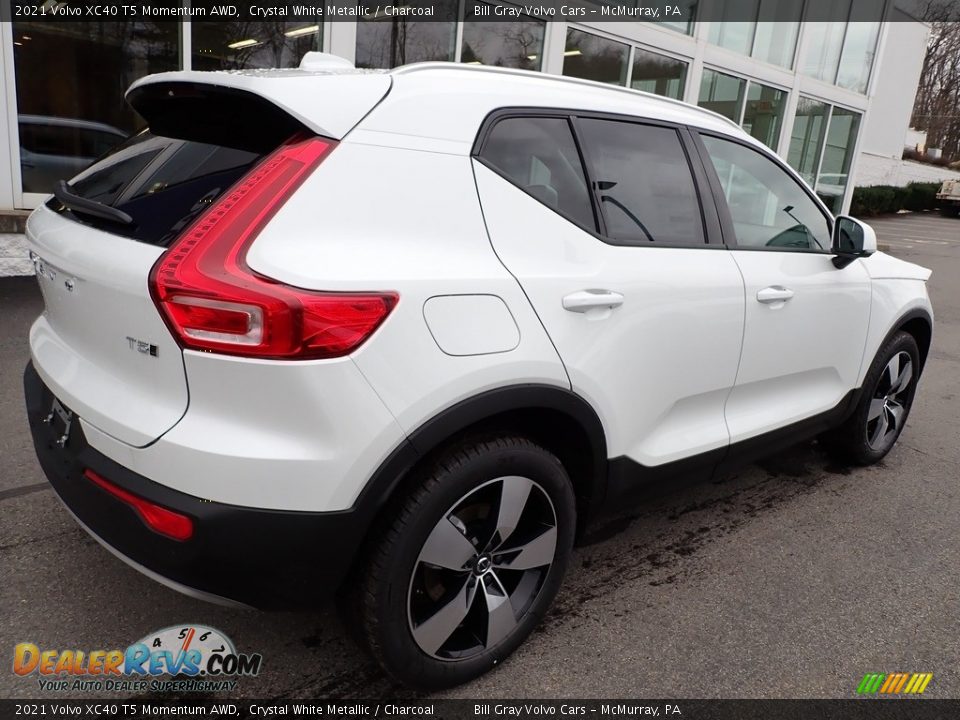 2021 Volvo XC40 T5 Momentum AWD Crystal White Metallic / Charcoal Photo #2