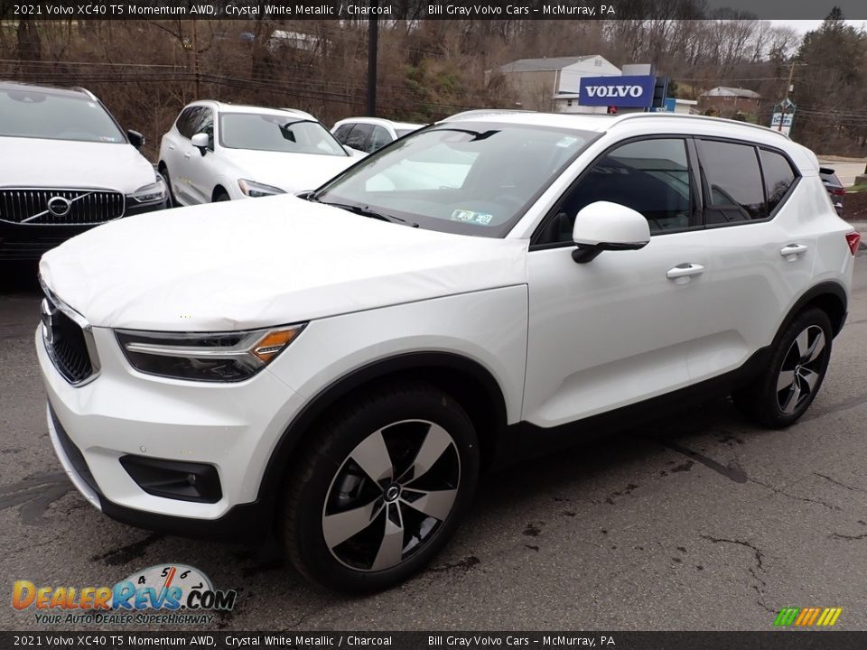 2021 Volvo XC40 T5 Momentum AWD Crystal White Metallic / Charcoal Photo #5