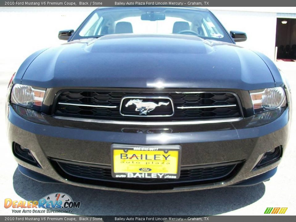 2010 Ford Mustang V6 Premium Coupe Black / Stone Photo #1