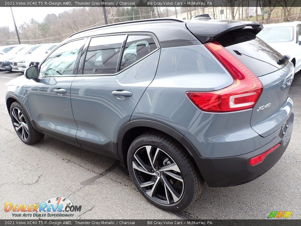 2021 Volvo XC40 T5 R-Design AWD Thunder Grey Metallic / Charcoal Photo #4