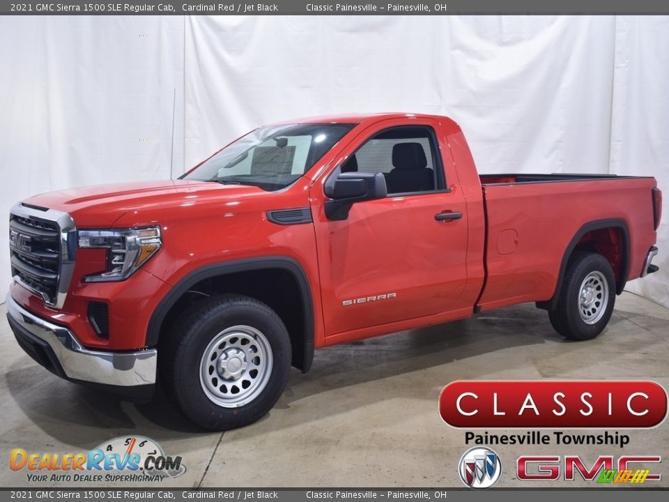 2021 GMC Sierra 1500 SLE Regular Cab Cardinal Red / Jet Black Photo #1