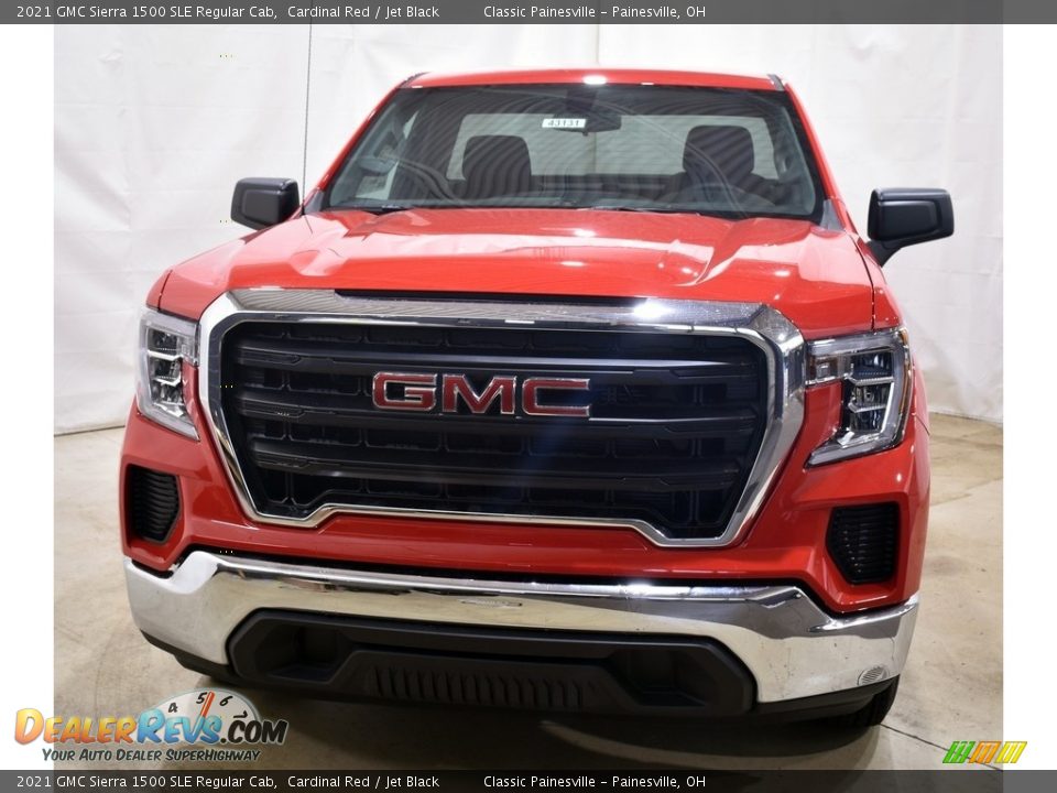 2021 GMC Sierra 1500 SLE Regular Cab Cardinal Red / Jet Black Photo #4