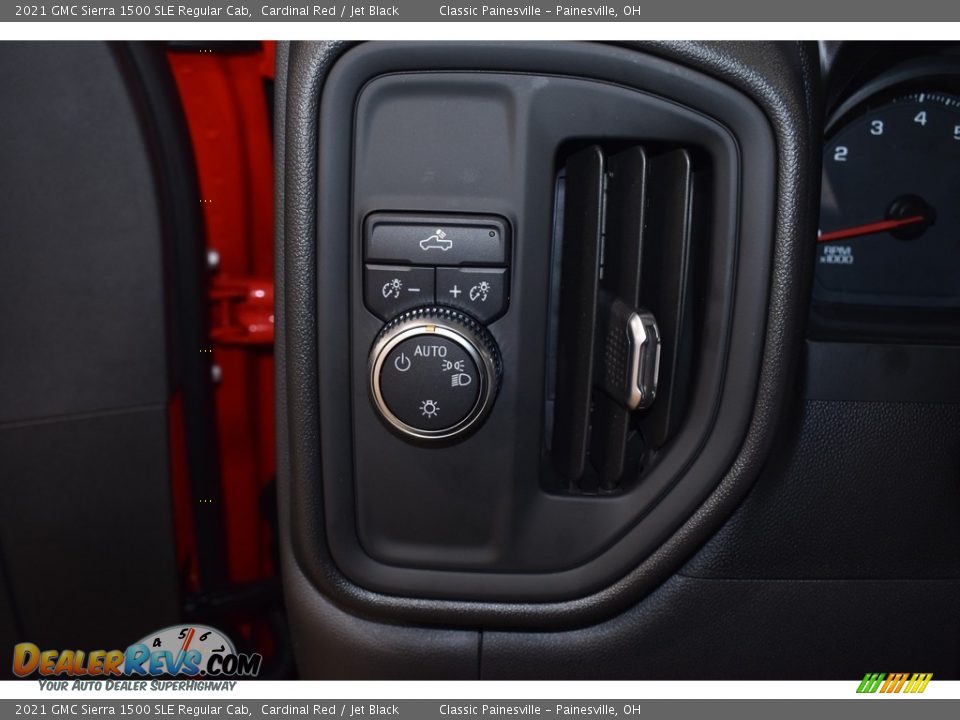 2021 GMC Sierra 1500 SLE Regular Cab Cardinal Red / Jet Black Photo #8