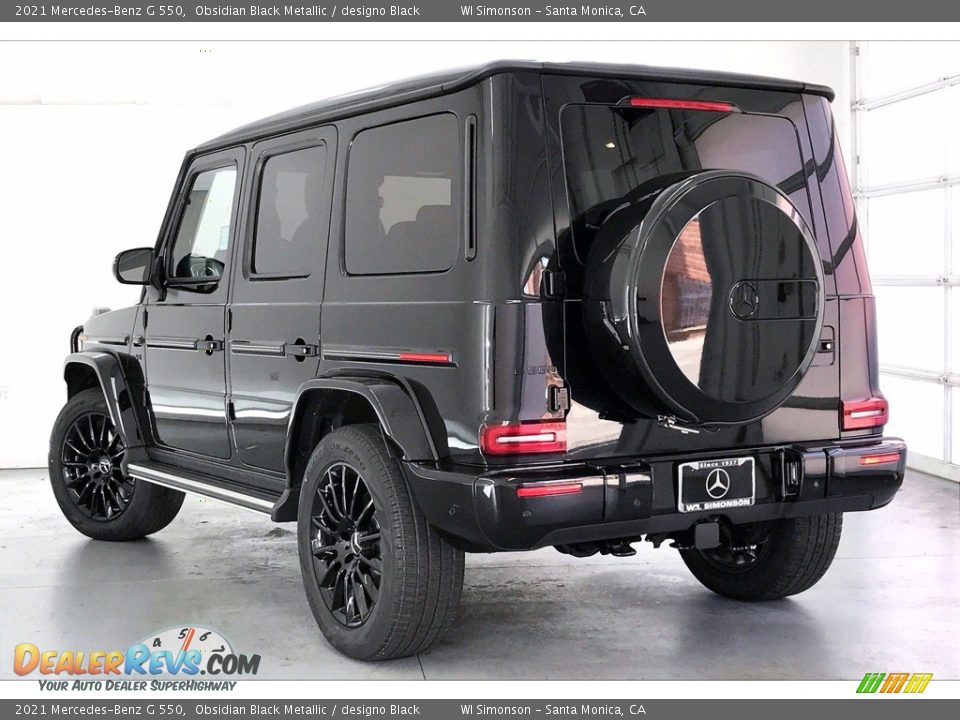 2021 Mercedes-Benz G 550 Obsidian Black Metallic / designo Black Photo #2