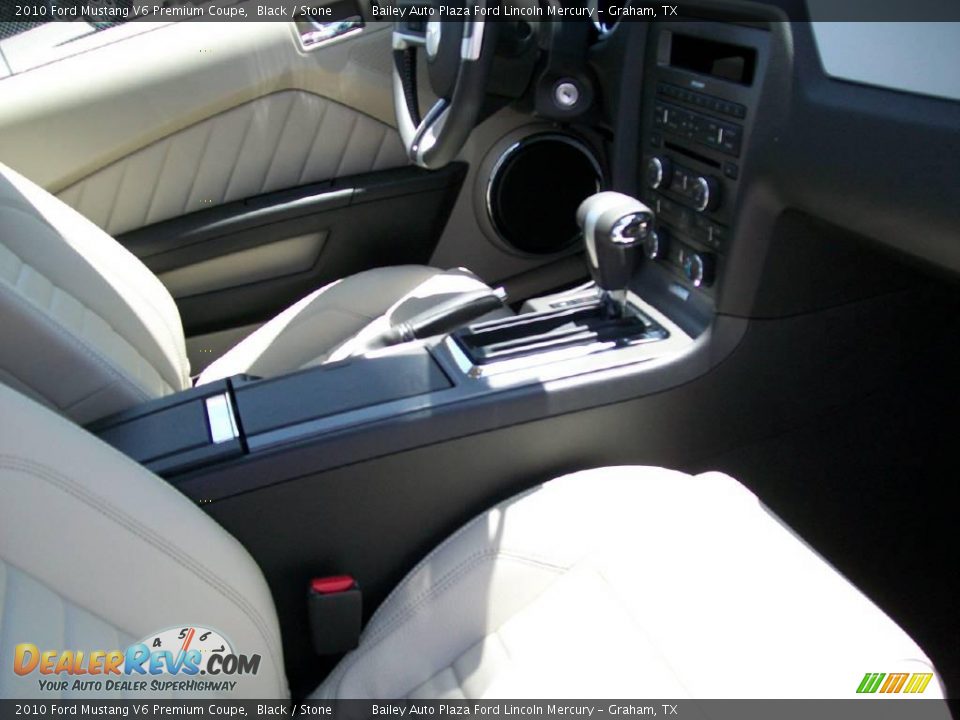 2010 Ford Mustang V6 Premium Coupe Black / Stone Photo #6