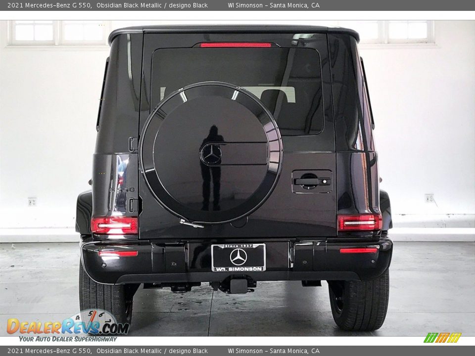 2021 Mercedes-Benz G 550 Obsidian Black Metallic / designo Black Photo #3